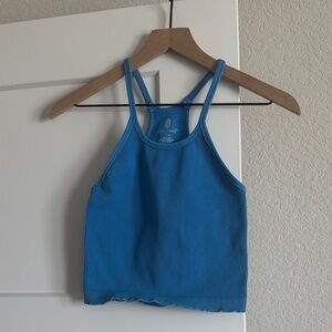 Free People Vibrant Blue Ribbed Tank